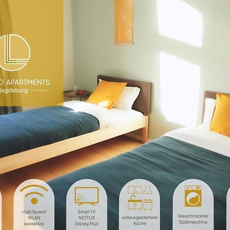 Luvono Apartments - 2 Schlafzimmer / Netflix / Disney+ Magdeburg Dış mekan fotoğraf